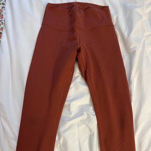 Wunder Train High-Rise Tight 25" Dark Terracotta